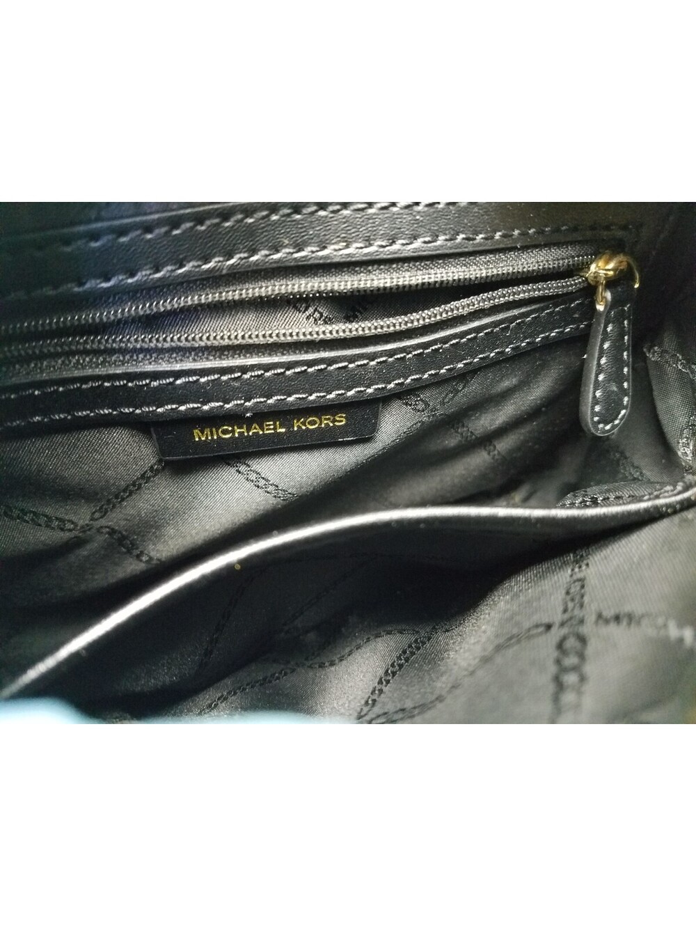 Michael Kors Jet Set Medium Camera Calf Hair Black Brown Multi Crossbody Bag + - Picture 11 of 14